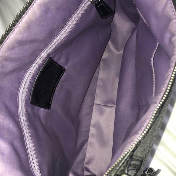 Coach tote bag 👜 Navy patent leather straps - Picture 3 of 4